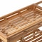 Vintiquewise Large Wooden 3 Tier Rolling Table Cart with 2 Wheels and Shelves QI004292 - alternate 3